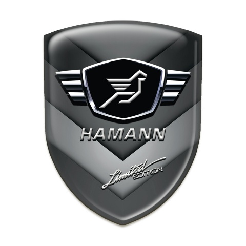 Hamann Silicone Badge Grey Black V Shape Elements Model 