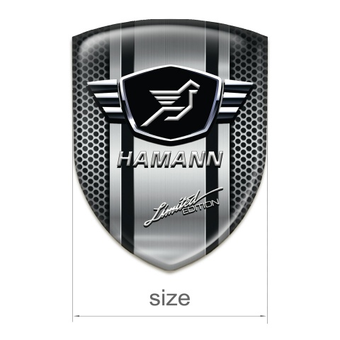 Hamann Emblem Badge Logo High Quality Grey Model