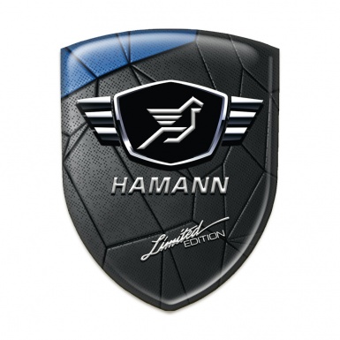Hamann Domed Emblem Blue Black Cracked Asphalt model 