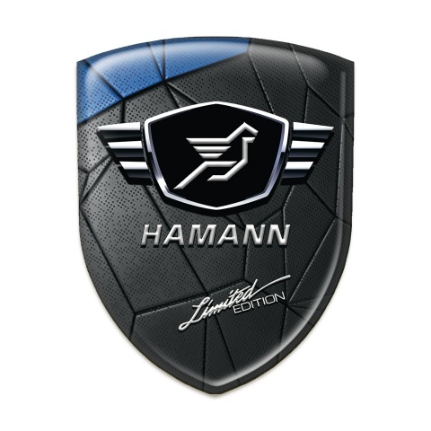 Hamann Domed Emblem Blue Black Cracked Asphalt model 