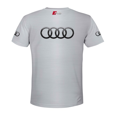 Audi RS T-shirt Grey A6 Print 