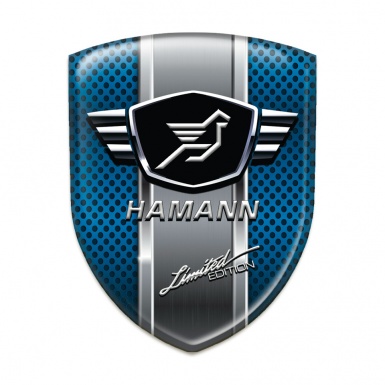 Hamann 3D Gel Emblem Blue Mesh with Metal band model 