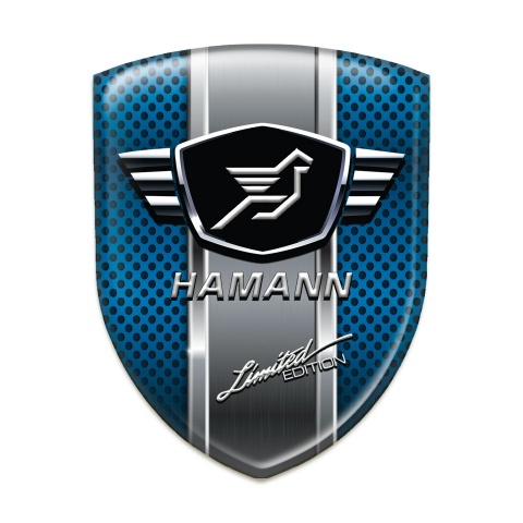 Hamann 3D Gel Emblem Blue Mesh with Metal band model 
