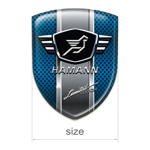 Hamann 3D Gel Emblem Blue Mesh with Metal band model 