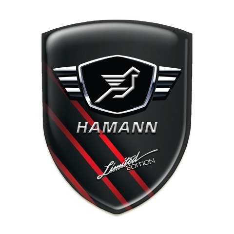 Hamann Emblem Interior Black with Diagonal Red Lines model 