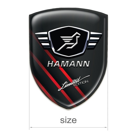 Hamann Emblem Interior Black with Diagonal Red Lines model 
