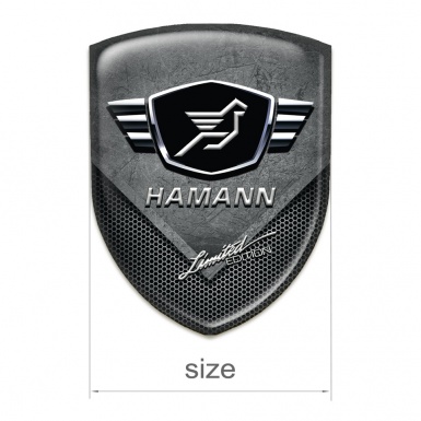 Hamann Emblem Badge Logo Scratched Stone Model 