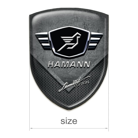 Hamann Emblem Badge Logo Scratched Stone Model 