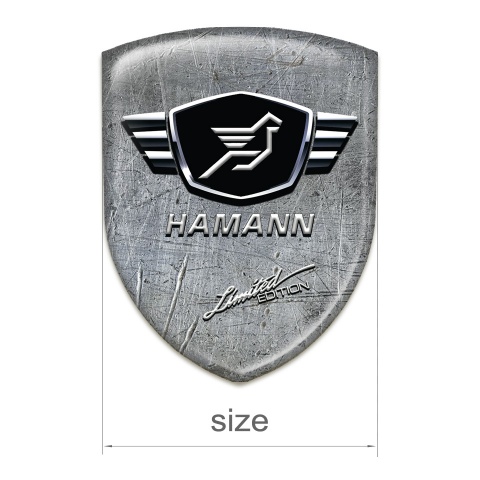 Hamann Self Adhesive Emblem Logo Stone Effect Model 