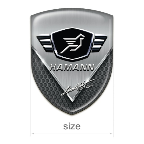 Hamann Resin Sticker Aluminium Sheet with dark Mesh Model 