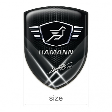 Hamann Self Adhesive Car logo Emblem White Lights model 