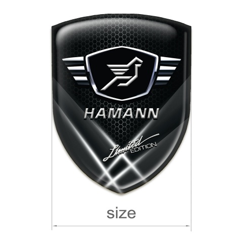 Hamann Self Adhesive Car logo Emblem White Lights model 
