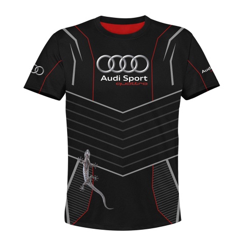 Audi T-shirt Sport Black Machine