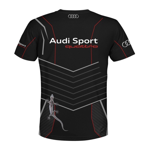 Audi T-shirt Sport Black Machine