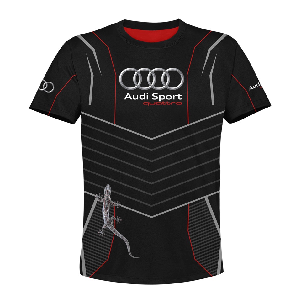 Audi T-shirt Sport Black Machine, T-shirts, Clothes