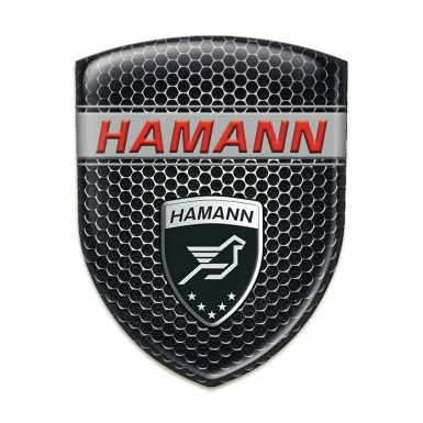 Hamann Logo Emblem Logo Emblem with Red Inscription Style 