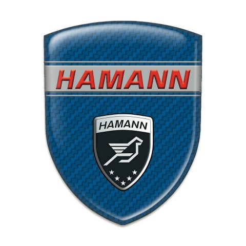 Hamann Logo Emblem Navy Blue Carbon Base Red inscription 