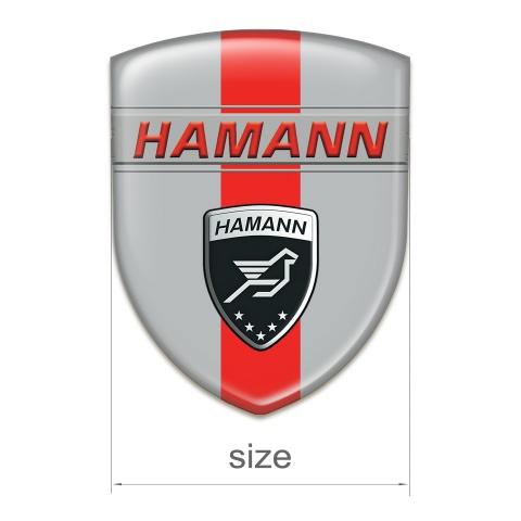 Hamann Silicone Shield Grey with Red Band and Red inscription