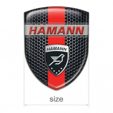 Hamann Silicone Shield Black Honeycomb and Red band Design 