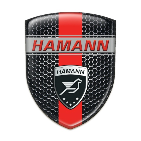 Hamann Silicone Shield Black Honeycomb and Red band Design 