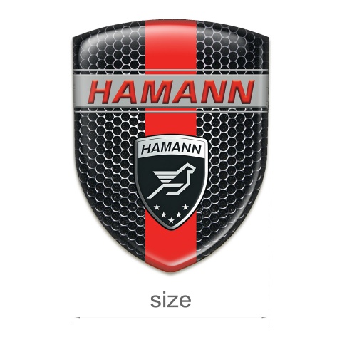 Hamann Silicone Shield Black Honeycomb and Red band Design 