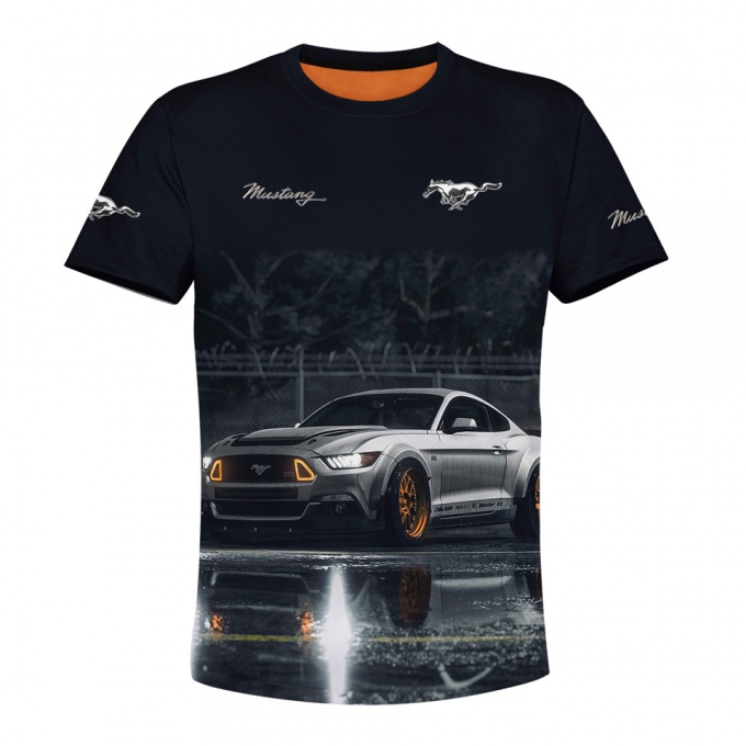 Ford Mustang T-shirt Black Artwork