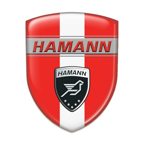 Hamann Tuning Emblem Red with White Band decoration 