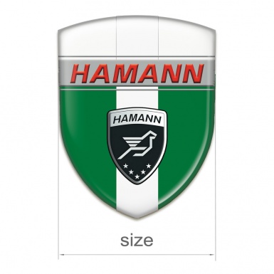 Hamann Silicone Emblem Green White with White Band Decoration 
