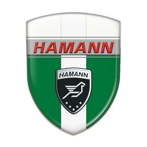 Hamann Silicone Emblem Green White with White Band Decoration 