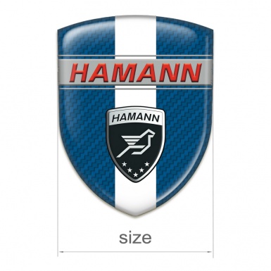 Hamann Emblem Interior Navy Blue Carbon with White Band Decoration 