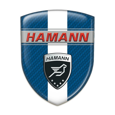 Hamann Emblem Interior Navy Blue Carbon with White Band Decoration 