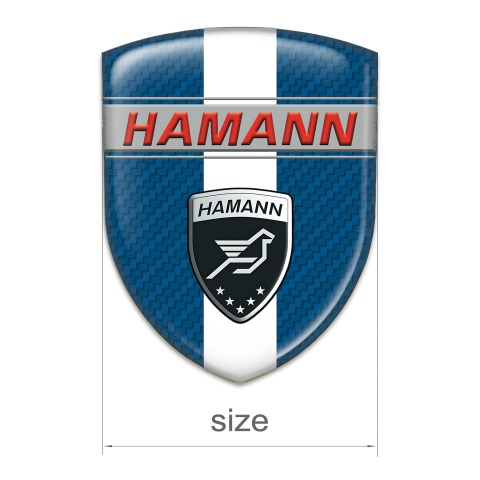 Hamann Emblem Interior Navy Blue Carbon with White Band Decoration 