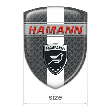 Hamann Tuning Badge Carbon with White Band Decoration 