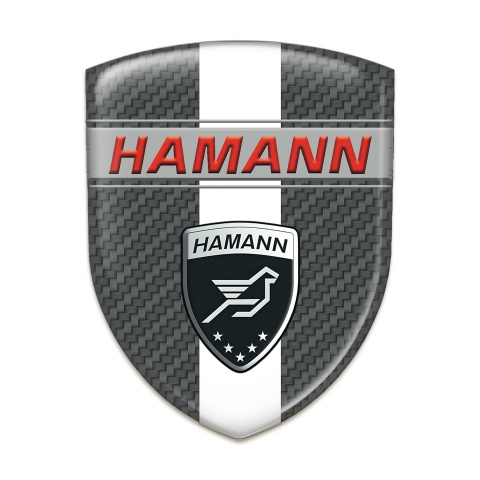 Hamann Tuning Badge Carbon with White Band Decoration 