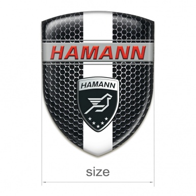 Hamann Silicone Shield Perforated Steel with White Band Decoration 