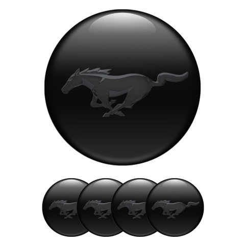 Ford Mustang Wheel Emblem Black Edition