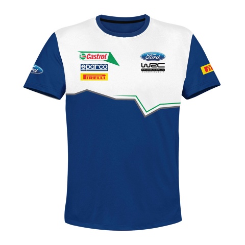 Ford T-shirt WRC Crew Neck White Navy