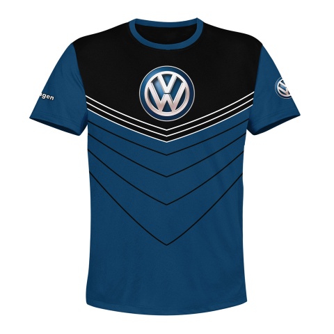VW Crew Neck T-shirt Navy Blue