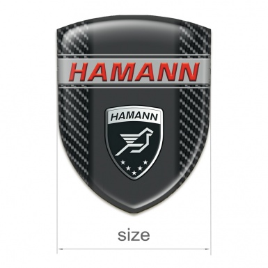 Hamann Self Adhesive Emblem Logo Black carbon Edition 