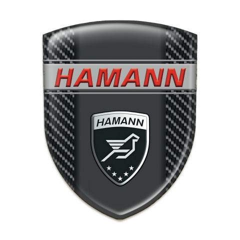 Hamann Self Adhesive Emblem Logo Black carbon Edition 