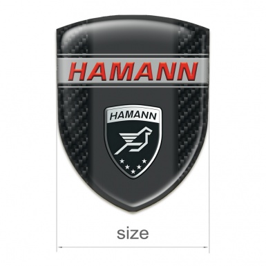 Hamann Silicone Emblem dark Carbon Edition Black Logo Panel 