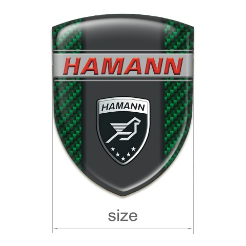 Hamann Resin Sticker Green carbon Edition 