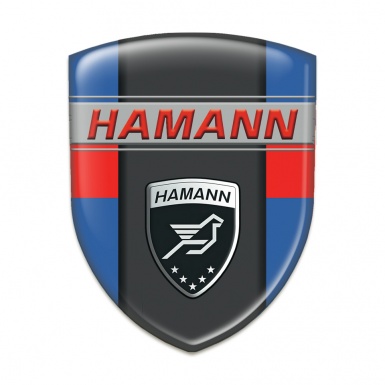 Hamann Emblem Badge Logo Blue with Red band Version 
