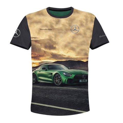 Mercedes Benz T-shirt Multicolour Print 