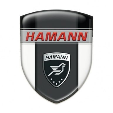 Hamann Silicone Shield White Black background and Dark Logo Panel 