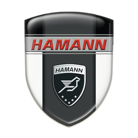 Hamann Silicone Shield White Black background and Dark Logo Panel 