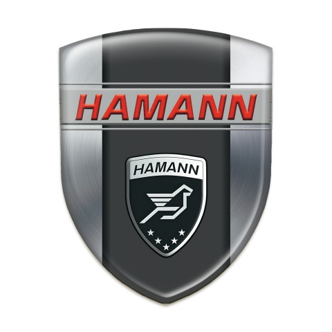 Hamann Logo Emblem Silver with dark Logo Panel 