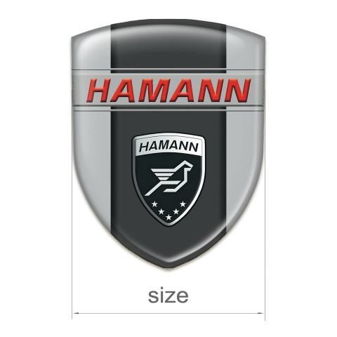 Hamann Tuning Emblem Grey with Dark Logo Panel 