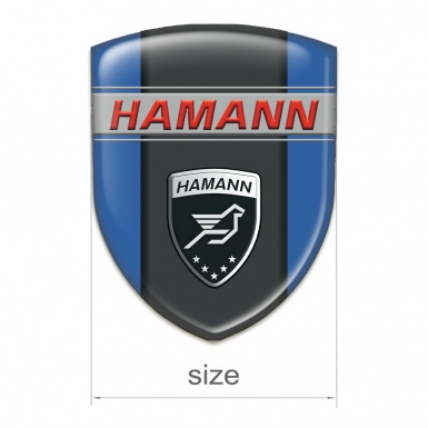 Hamann Domed Emblem Blue with Dark Logo Panel 