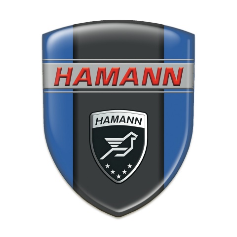 Hamann Domed Emblem Blue with Dark Logo Panel 